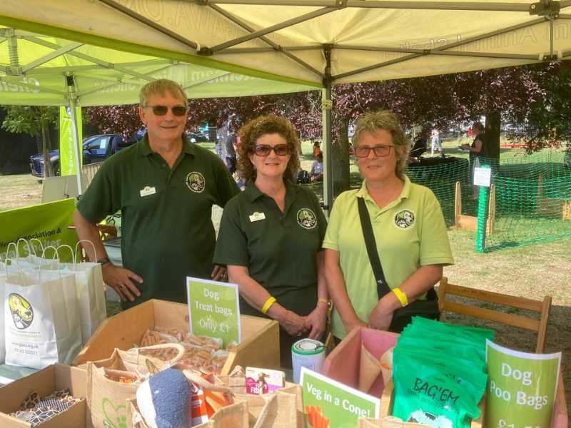 Photo of our team with a gazebo at Cheltenham Food and Drink Festival